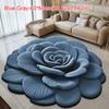 Speciaal Vormig Bloementapijt Antislip Absorberend Pioenroos Vloermat 40x40cm/60x60cm Zachte Deken voor Woonkamer Salontafel Nachtkastje