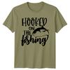 Hooked On The Fishing Hobby Unisexs TShirt Fish Graphic Tee