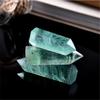 4Pc Set Natural Green Fluorite Crystal Point Wand Green Crystal Hexagonal Prism Polished Obelisk Stone Crafts For Home Ornament