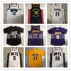 Vintage NBA Basketballtrikot Baumwolle Genäht Teamuniform Herren Warriors Hawks Kings Timberwolves Mavericks Jazz