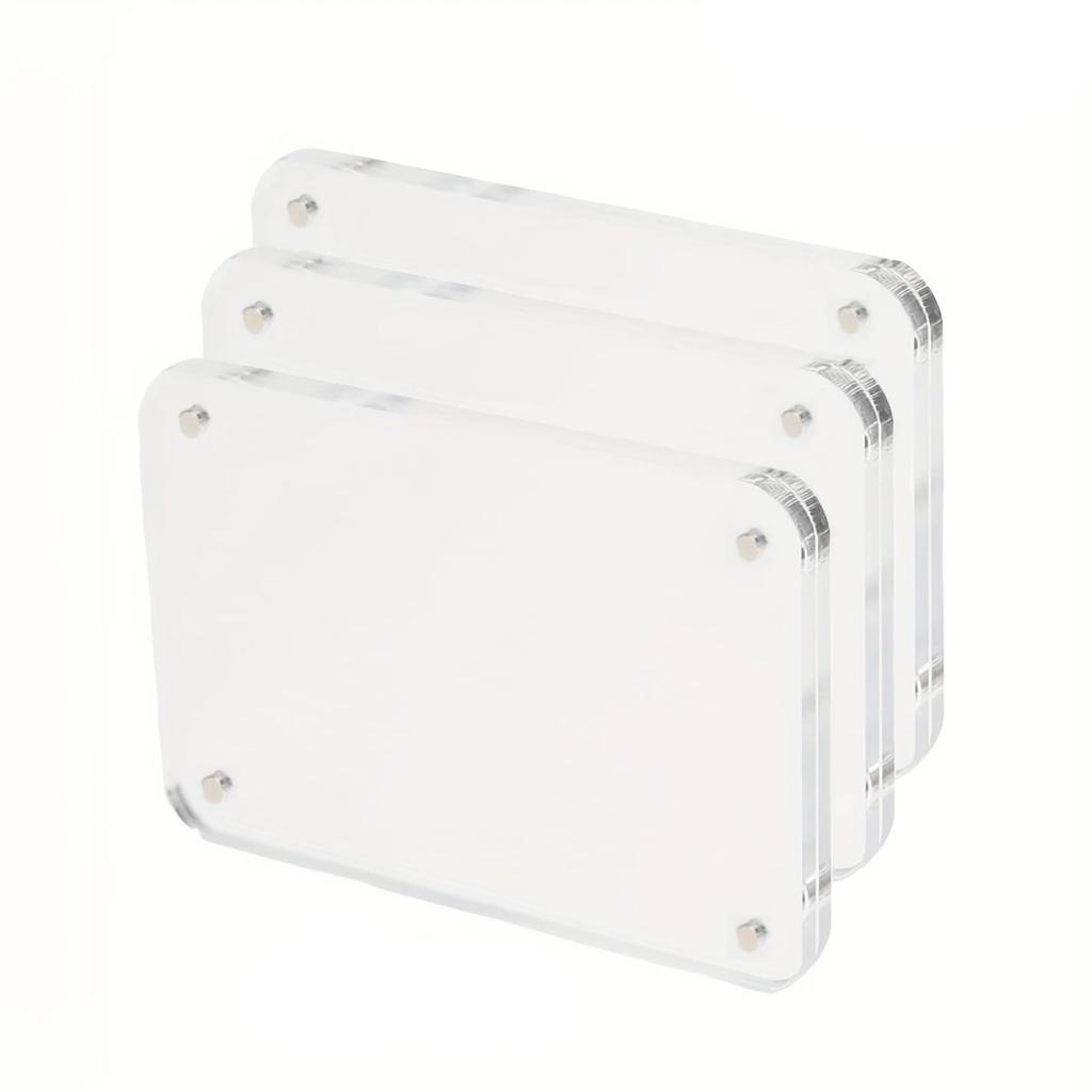 ISGTDRM Acrylic Refrigerator Magnetic Frame, Clear Reversible Refrigerator Magnet Photo Frame, Display Frame, For Fujifilm