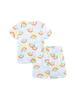 Girls' Summer Home Wear Set: European & American Style Round Neck Shorts Pajamas