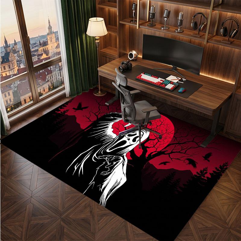 Scream Ghostface Rug Soft Thick Non Slip Floor Carpet for Bedroom Living Room Home Decor