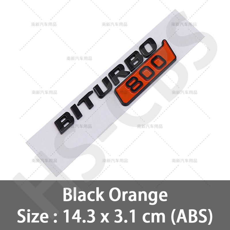 

2Pcs Car ABS BITURBO 800 700 900 Logo Badge Side Fender Emblem Decals Sticker For BRAB G Class G700 G800 G900 W463 W464 W461 2Pcs