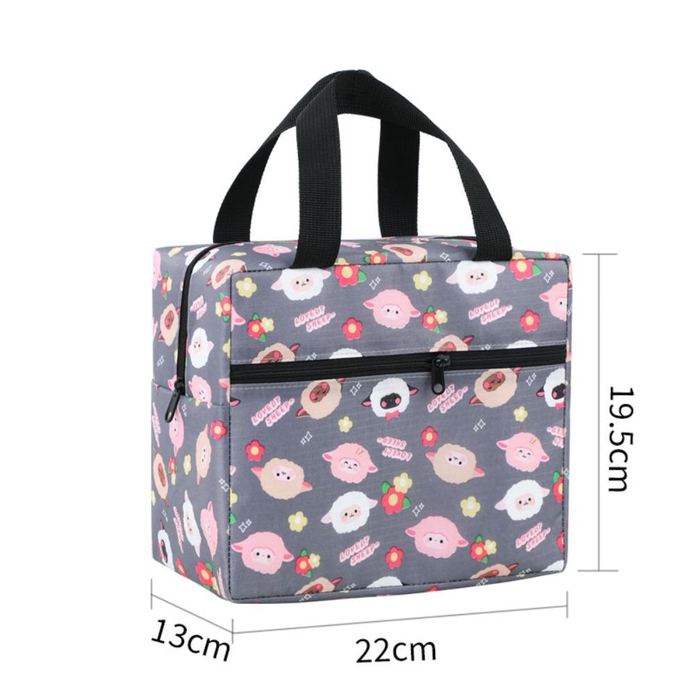 Durable Leakproof Lunch Bag Insulated Large Capacity Cooler Lunch Bag Portable Reusable Lunch Tote School Office Picnic серый 1180₽