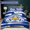 Leicester City Μοτίβο Σετ Κλινοσκεπασμάτων Κουβέρτα Κάλυμμα Μαξιλαροθήκη Διακόσμηση Σπιτιού Δώρο Γενεθλίων (1 * παπλωματοθήκη + 2 * μαξιλαροθήκη χωρίς πυρήνα)70