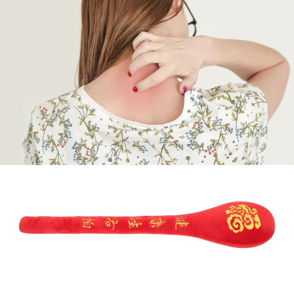 Ongwan Massage Ball Hammer, Meridian Shoulder and Neck Massage Stick, Chinese Massage Hammer, Body Relaxation, Red