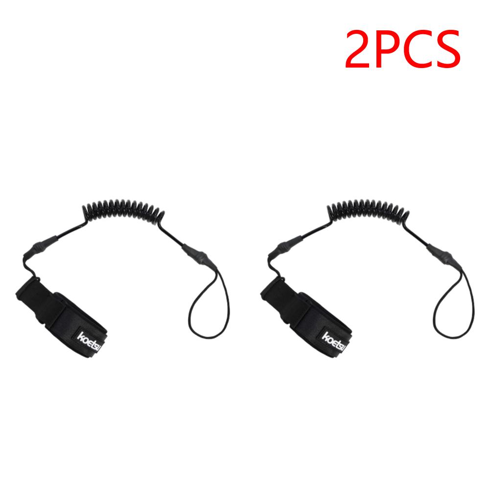 Coiled Bodyboarding Leash TPU Material Strong Cord Stand UP Paddle Board Leg Rope Stretchable for Fishing Tools Rods Strap