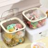 1Pc Transparent Storage Box For Jewelry And Hair Accessories Mini Desktop Trash Can For Household Use