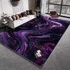 Modern Abstract Blackish Purple Living Room Decor Rug Light Luxury Big Size Gaming Room Carpet Soft Antiskid Tatami Mat Washable