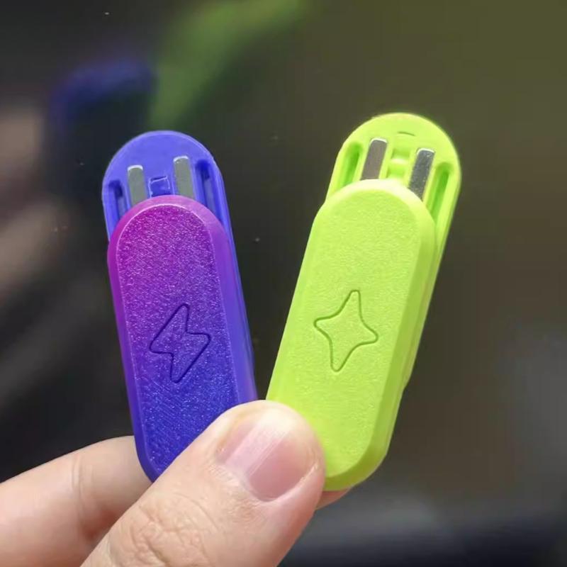 Fidget Mechanical Slider Paragraph Magnetic Push Card Plate Haptic Coin Edc Stress Relief Toy Sensory Toys For Men Anti Anxiety