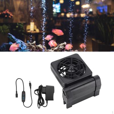 Aquarium Chiller Hydroponic Cooling Machine Fish Tank Fan Angle Adjustable for Axolotl Coral Salt