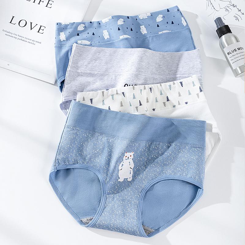 LANGSHA Высокая талия Трусики Женщины Хлопок Для похудения Нижнее белье ...