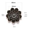 Buddhism Lotus Censer New 1PC Alloy Incense Burner Stick Holder Plate Bronze Nasturtium Incense Burner 7