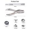 200Pcs Boxed Snaps Tasten Set Edelstahl Leder Punch Zange Kleidung Nähen
