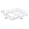 Hanging Stemware Holder Rack Metal Glass Organizer 3 Rows Organization Storage under