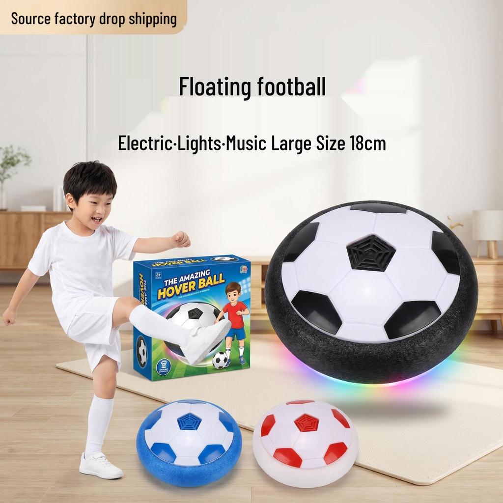 Children's Indoor LED Hover Soccer Ball with Music - Parent-Child Floating Kick Toy