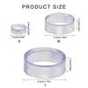 10Pcs Baseball Stands Plastic Round Display Stand Clear Rings Plastic Display Holders Sphere Stand for Baseball Tennis
