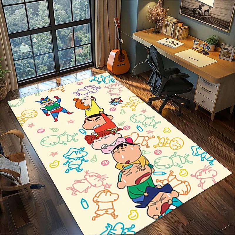 Carpet Crayon Shin-chan Large Area Non Slip Washable Rug Gamer Room Bedroom Home Decor