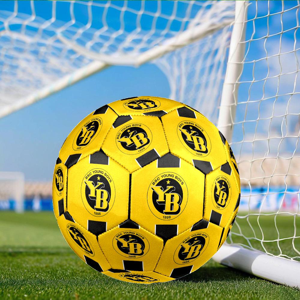 BSC Football Yellow And Black Unity Size 5 Soccer Ball, Suitable for Training and Matches, High-Elasticity, Wear-Resistant Material Gift for Fan