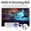 M200S Portable Mini LED Projector for Mobile Phone Home Theater, Supports 1080p Wired Screen Mirroring