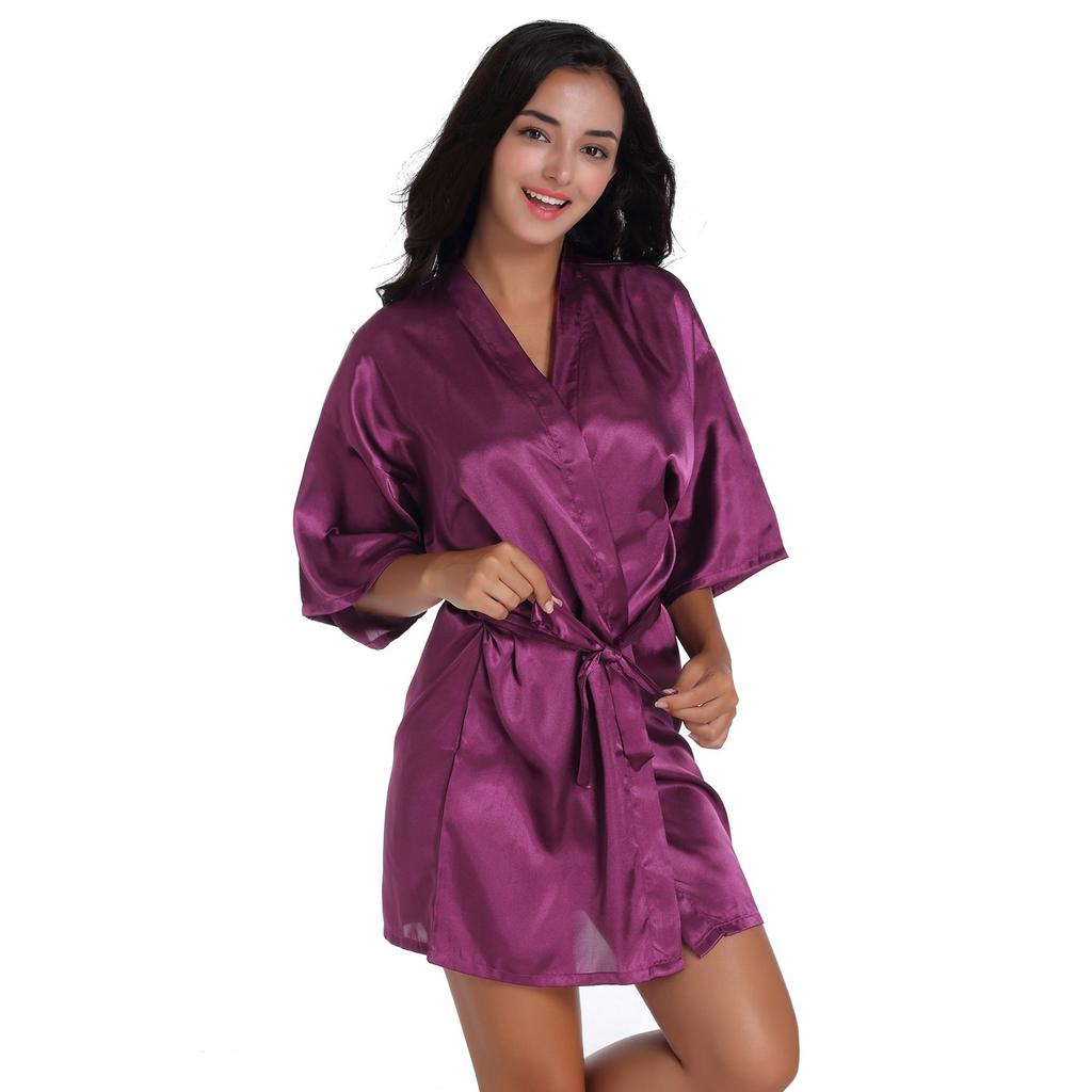 Large size pajamas women's summer cool feeling thin loungewear short women's cardigan nightgown spot