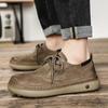 Retro Low-Top Schuhe Herrenschuhe Stil Leder Herbst Neu Lässige Lederschuhe Herren Weiches Leder Weiche Sohlen Herren Schuhe mit großem Zeh