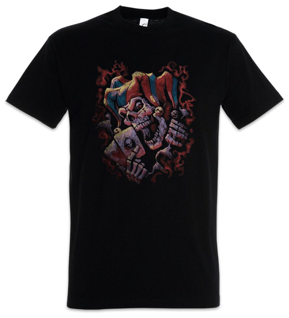 Joker Skull II Mens T-Shirt Mens Womens Tees Top Skull Death Skull Art Tattoo XL
