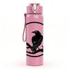 1PC Crow Branch Circle Art 750ml Color Plastic Sports Water Bottle Leakproof Flip Straw Lid Suitable for Sports Office Home Use