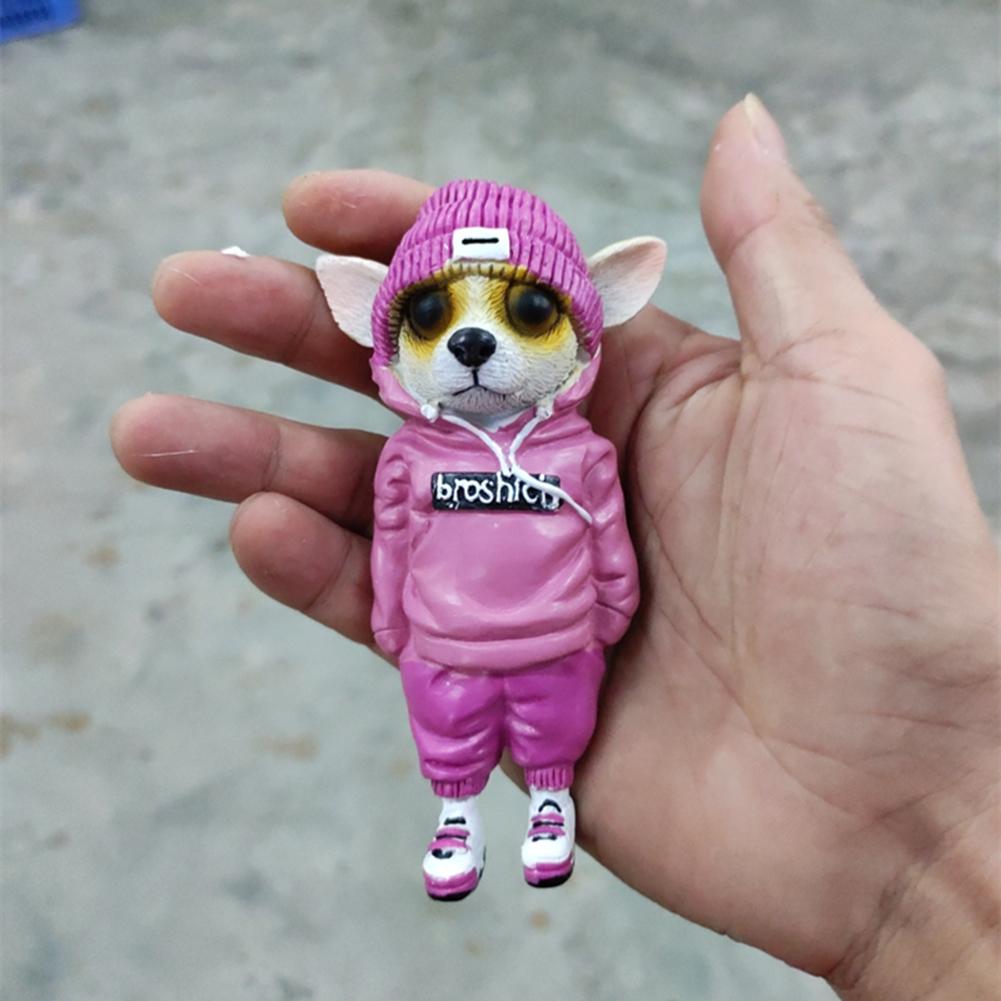 Standing Dog Statues Personification Resin Simulation Patio Lawn Standing Dog Figurine Dog Statues Table Decor
