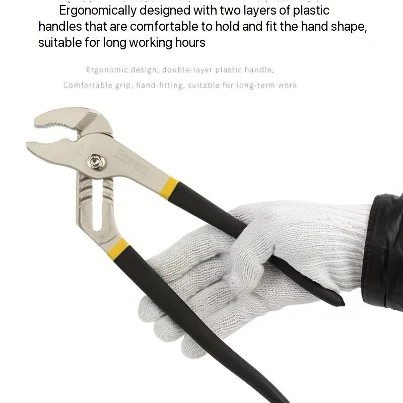 Round Mouth 8 Inch Water Pump Pliers Pipe Pliers Auto Repair Tools Pipe Pliers Movable Pliers