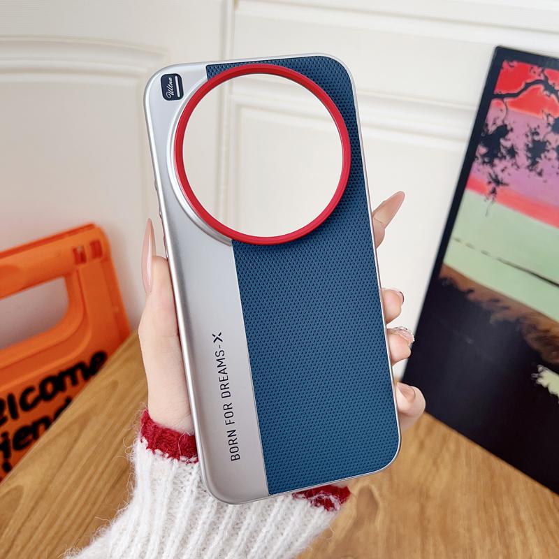 

For Xiaomi 17 Ultra Case Fashion Triangle Pattern PU Leather +Hard PC Camera Protection Cover For Xiaomi Mi 17 Ultra Xiaomi 17 Ultra