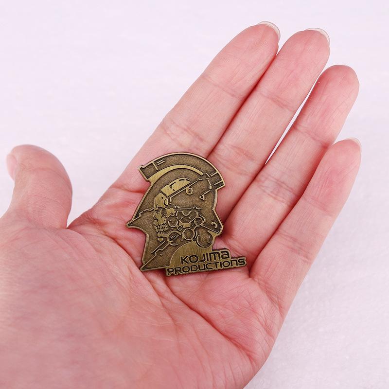 Hideo Kojima Vintage Japanese Game Studio Metal Brooch Badge