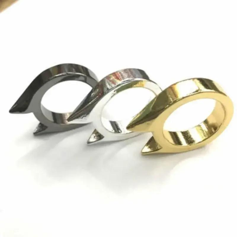 1pz Anello Difesa Dito Anulare Armi Tigre Anello Uomo e Donna Fibbia Pugilato Dito a Quattro Dita Anelli Maschili
