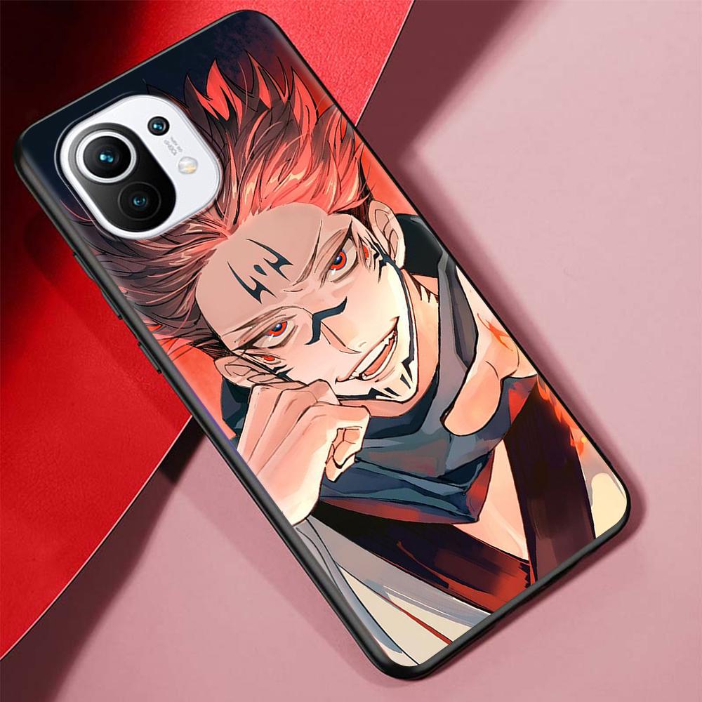 Jujutsu Kaisen Case for Xiaomi Poco X3 NFC M3 Mi 11 Lite 5G 12X 11T 10T 12 Pro 9T Note 10 9 Silicone Black Soft Phone Cover