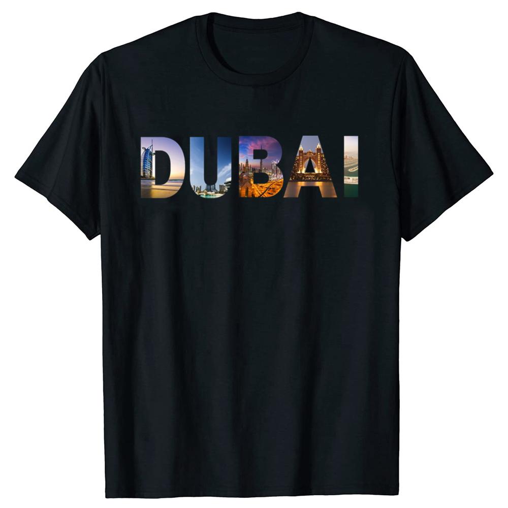 Funny Dubai Graphic T Shirts Men Women Pure Cotton Humor Streetwear Tee Shirt Short Sleeve Unisex Loose Clothing