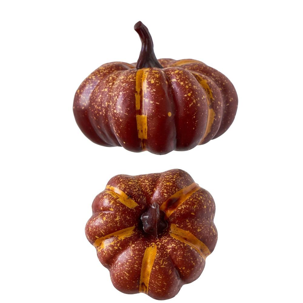 6PCS 1/9PCS Simulation Props Autumn Harvest Fake Pumpkin Thanksgiving Ornaments  Courtyard Display