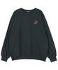 ASTRAL PROJECTION Graffiti Oversized Drop Shoulder Sweatshirt_Green