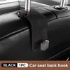 Alloy Car Seat Back Hook Premium Suede Metal Auto Hanging Hook Universal 20KG Large Load-Bearing Hanger for Rear Seat