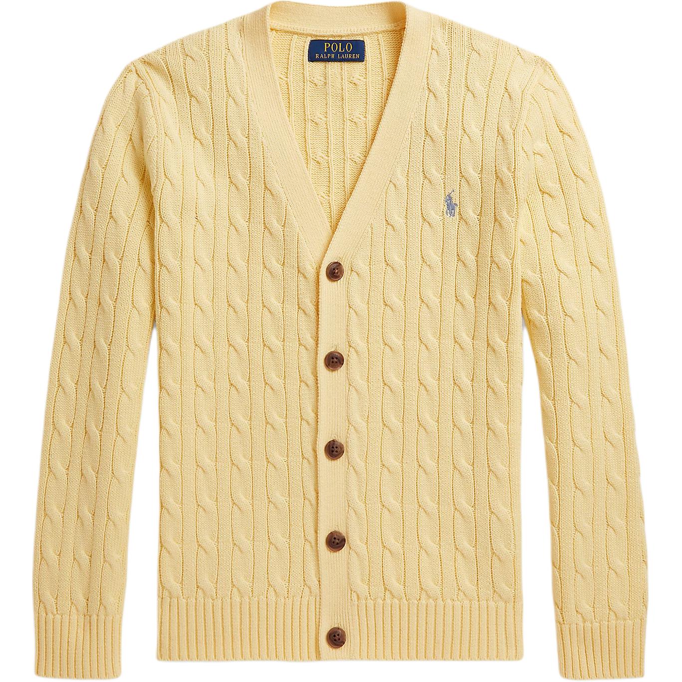 

Кардиган с V-образным вырезом и косами из хлопка Polo Ralph Lauren Детские свитеры 323925717-501 XL