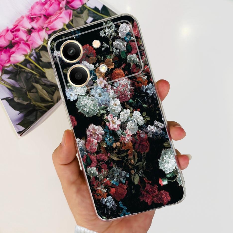 For Xiaomi Poco X6 Pro 5G Case New Fashion Painted Cover Clear Silicone Phone Case For Xiaomi Poco X6 Neo PocoX6 Pro Soft Fundas
