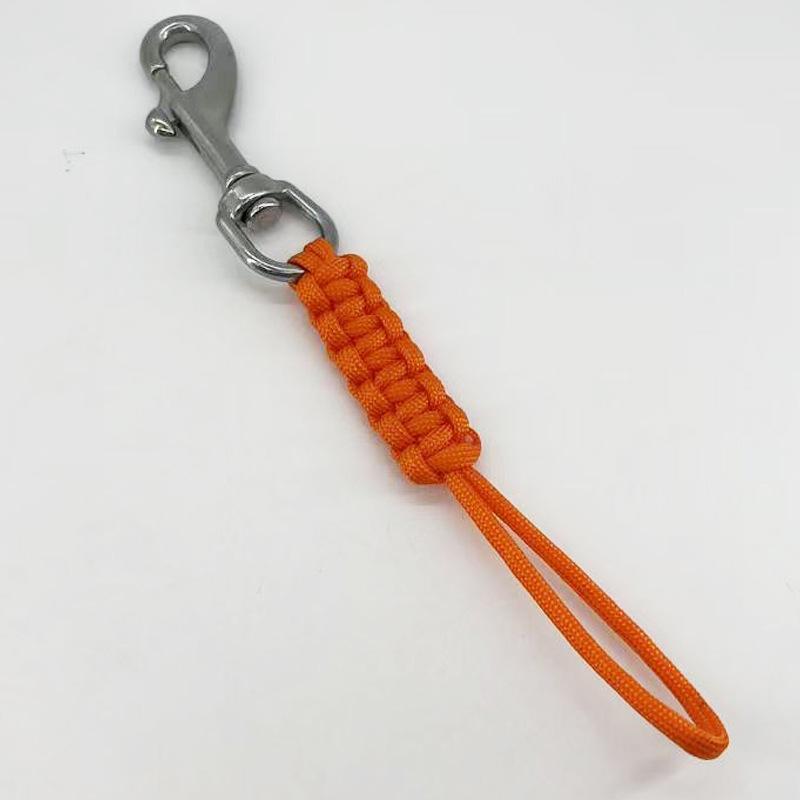 1Pcs Underwater Diving Lanyard Bcd Anti-Lost Safety Rope Diving Swival Bolt Snap Hook For Flashlight Camera Dsmb Light Knife