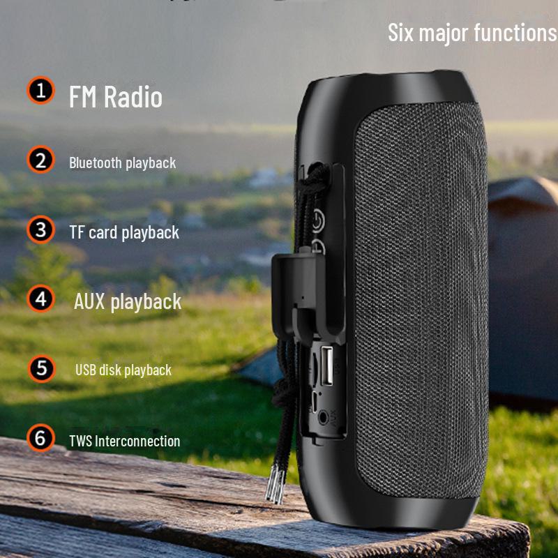 TG117 Tragbarer Stoff-Bluetooth-Lautsprecher mit TWS Wireless Subwoofer