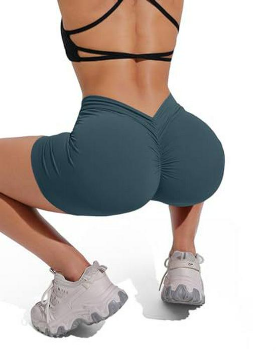 Women's Hip-Lifting Sexy Yoga Pants - Three-Quarter Length, Peach Buttocks Design