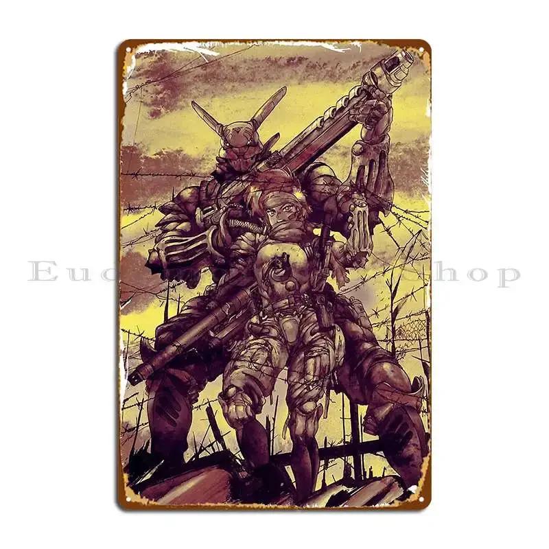 Cyborg Robot Metal Sign Mural Garage Cinema Create Party Plates Tin Sign Poster 20x30cm(7.8x11.8inch)