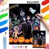 Halloween Skeleton Pumpkin Ghost Oil Painting Hand Painting Art Kit Coloring Painting Handmade Diy Home Decoration Gift