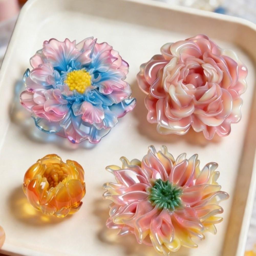 Nonstick Mousse Cake Decorating Flexible Candle Mold 3D Flower Silicone Mold  Soap Crafting
