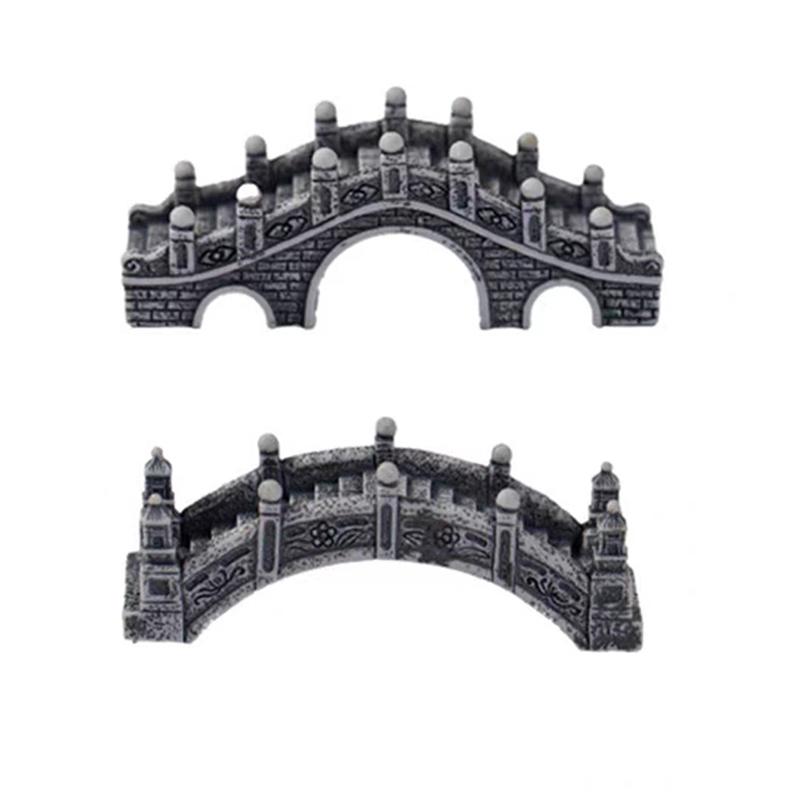 Resin Small Bridge Aquarium Ornaments Decoration Artificial Mountain for Fish Tank Resin Aquarium Ornament Fish Tank Background