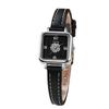 Leather Strap Watch Flower Wristwatch Quartz Watches for Women Clock Gift