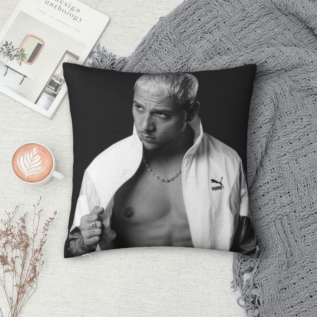 Plk Cool Square Pillowcase Cushion Cover Pillow Case Throw Pillow Cover for Home Sofa Living Room
